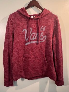 Vans “66” Pullover Hoodie Women’s Large Burgundy Marled